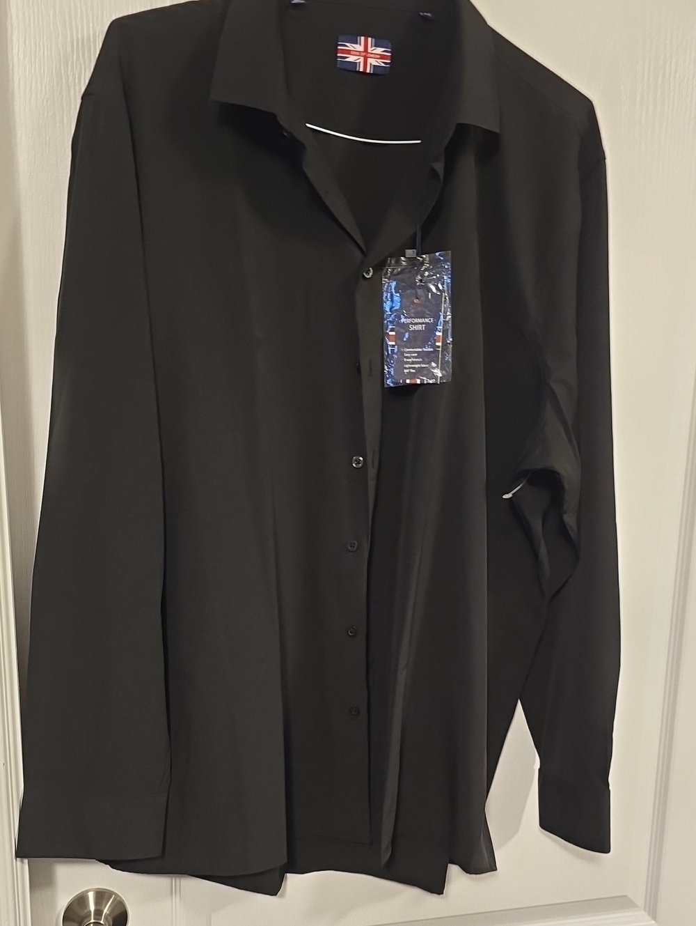 Women's Black Button-Up Blouse - Classic Collared Top - Xxl- Soul Of LONDON